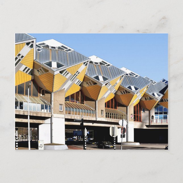 Kubehus, Rotterdam Blaak Vykort (Framsida)