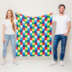 Kubepuzzelspel Fleecefilt