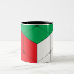 Kubepuzzelspel Två-Tonad Mugg