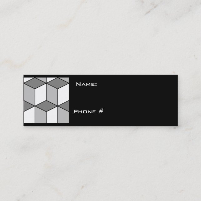 KUBER profilerar kortet Mini Visitkort (Framsida)