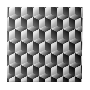 Kuber ror optisk illusion kakelplatta