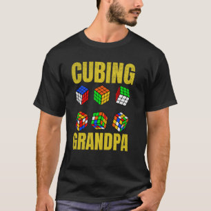 Kubering av farfar Puzzle Speed Cubing Cube Älskar T Shirt