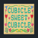 Kubicle Sweet Cubicle Magnet<br><div class="desc">Känn dig trevlig och mysigt i din arbetsplats med ett hjärtskärande budskap. Den här färgstarka magneten sitter fast i låset,  skrivbordet eller något annat metall-objekt i din kubikur. Den här dekorationen välkomnar dig och dina medarbetare till ditt hem från andra platser än hemmet.</div>