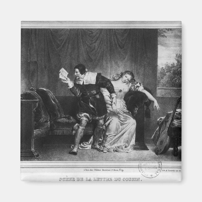 Kubikens scen i brev magnet (Framsidan)