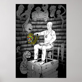Kubisk Magi och Monster Poster