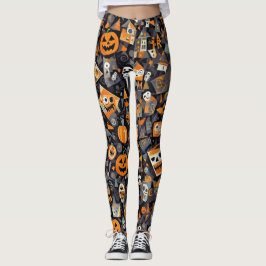 Kubism Halloween Leggings