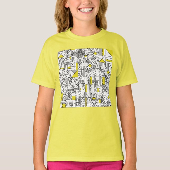 Kubism Maze T-Shirt (Framsida)