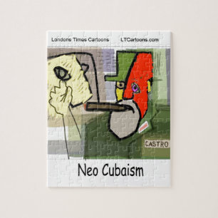 Kubist Castro NeoCubaism Funny Pussel