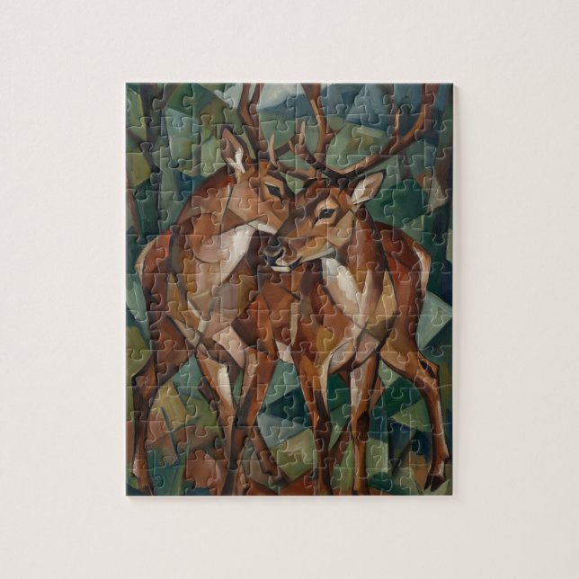 Kubistisk stil Ren Jigsaw Pussel (Vertikal)