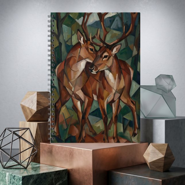 Kubistisk stil Ren Notebook Anteckningsbok (Styled Shot)