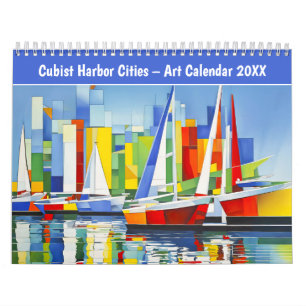 Kubistiska hamnstäder – konstkalender 2026 kalender
