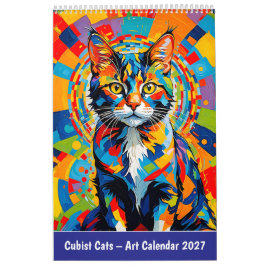 Kubistiska katter – konstkalender kalender
