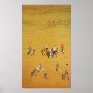 Kublai Khan Hunting, Yuan dynasty Poster