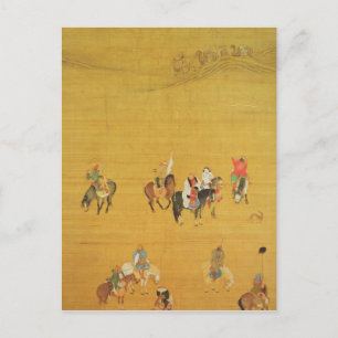 Kublai Khan Hunting, Yuan dynasty Vykort