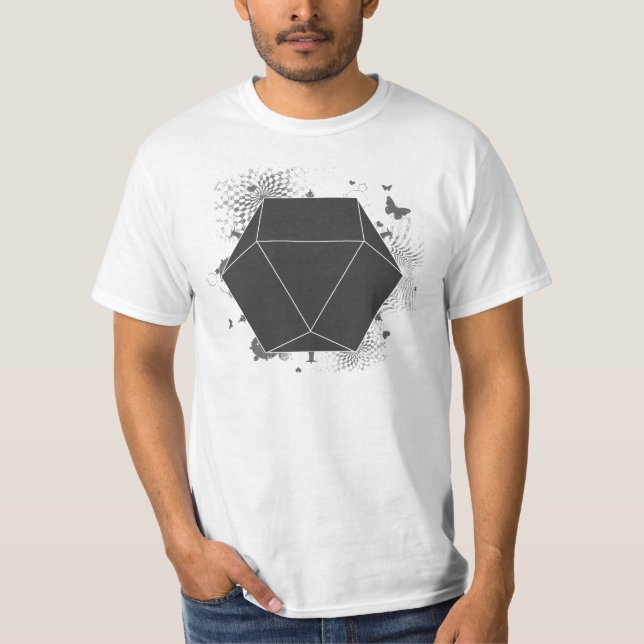 KubOctahedronArchemedian heltäckande Tee Shirt (Framsida)