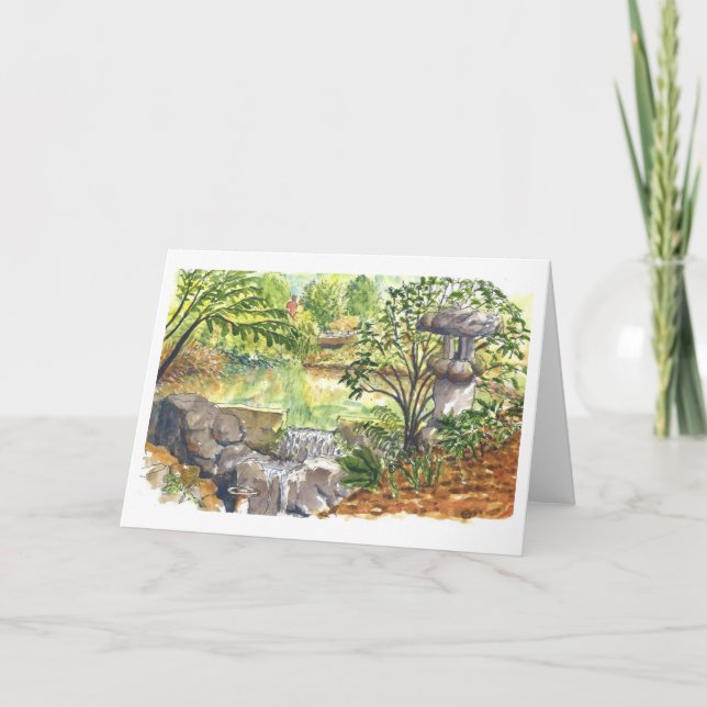 Kubota Gardens Koi Pond, Seattle Kort (Framsida)