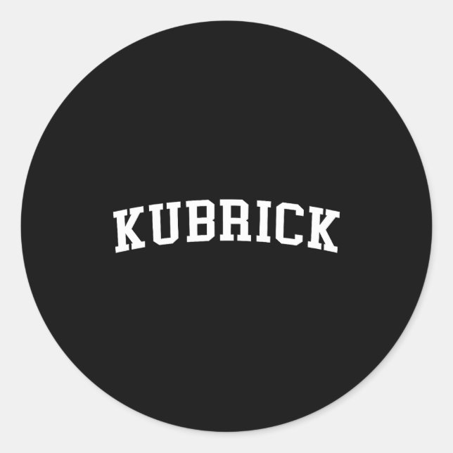 Kubrick  runt klistermärke (Framsida)