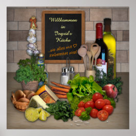 Küchenförhandsmit Deinem Namen Poster