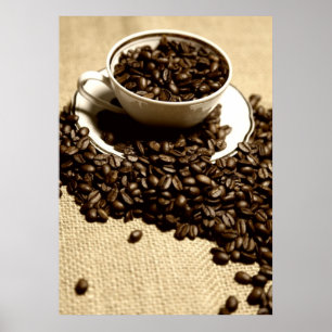 Küchengrund Kaffeetasse Poster