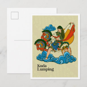 Kuda Lumping Javansk kultur Indonesien Vykort