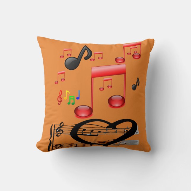 kudd dekoration musik gitarr kudde (Framsida)