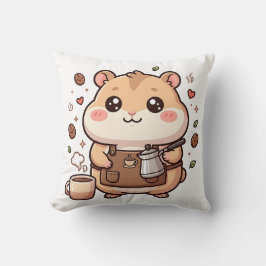 Kudd med hamsterbarista kudde