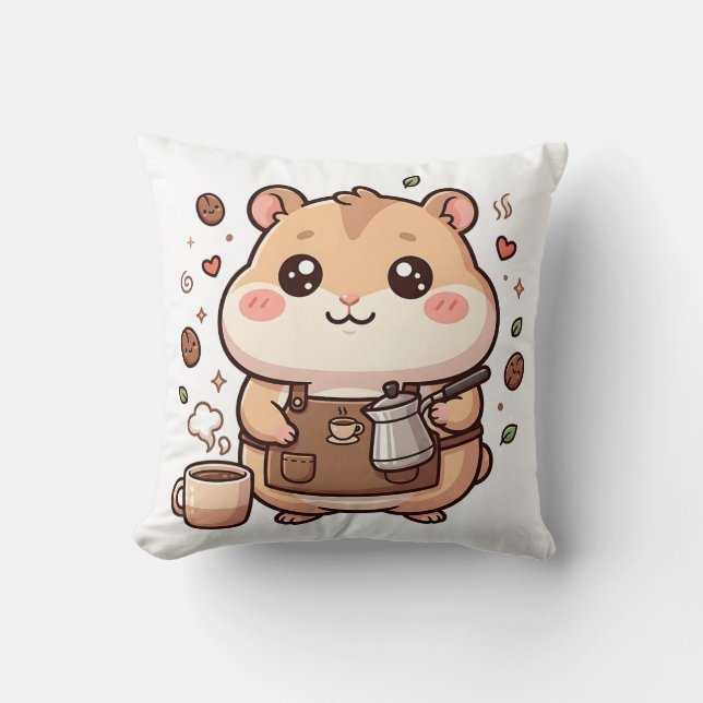 Kudd med hamsterbarista kudde (Framsida)