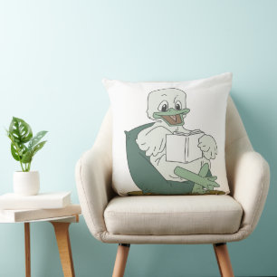 Kudd med läsande anka kudde
