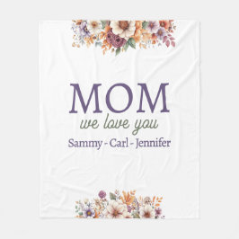 Kudda att vi Kärlek er Mamma Fleecefilt