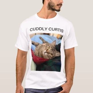 Kudda Curtis Tabby katt T Shirt