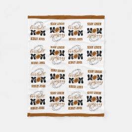 Kudda lilla Storleka fotbollen Mamma Fleecefilt