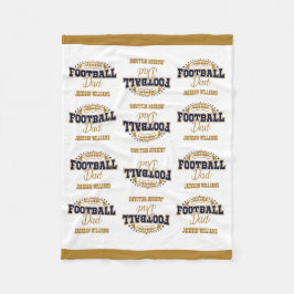 Kudda lilla Storleka fotbollen Pappa Fleecefilt