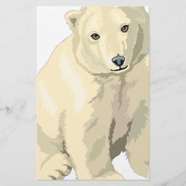 Kudda Polarna Bear Brevpapper (Framsida)
