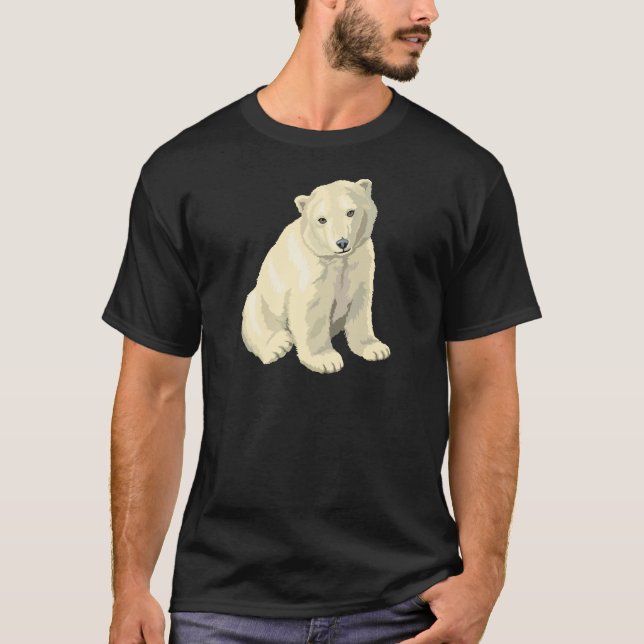 Kudda Polarna Bear T Shirt (Framsida)