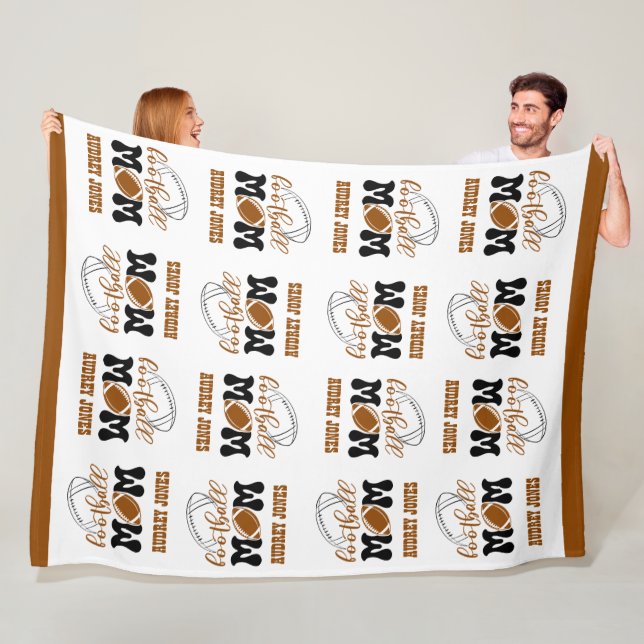 Kudda stora Storleka fotbollen Mamma Fleecefilt (På plats)