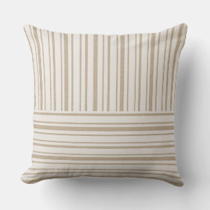Kuddar - Tuscany randig beige design 2