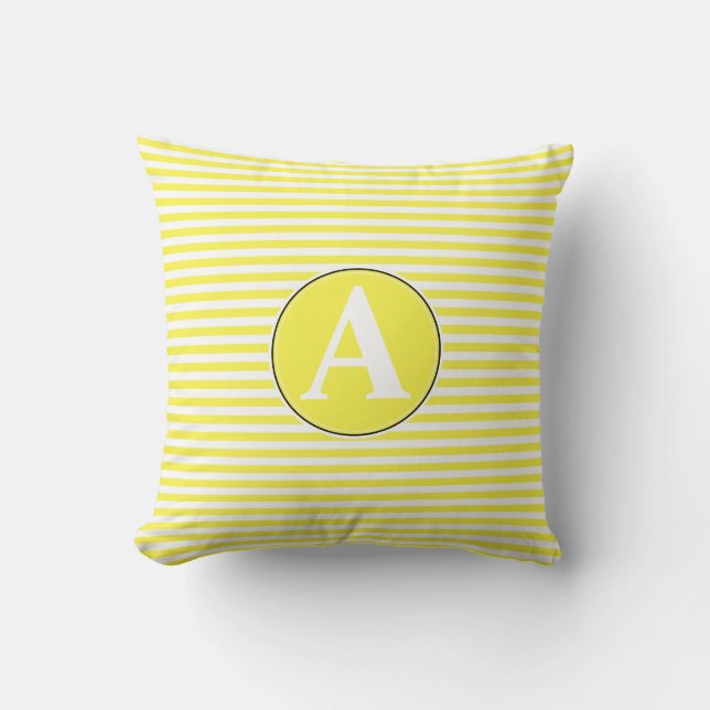 Kudde, anpassad monogram kudde (Framsida)