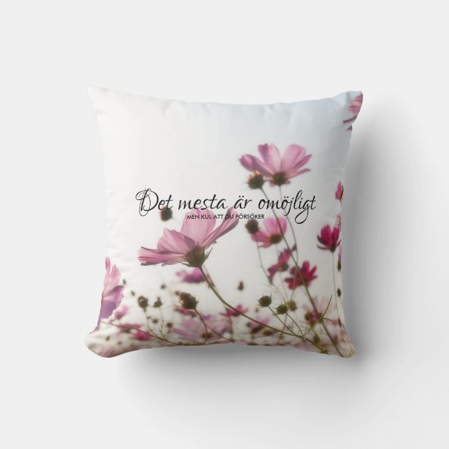 Kudde Blommor Det mesta är omöjligt (Framsida)