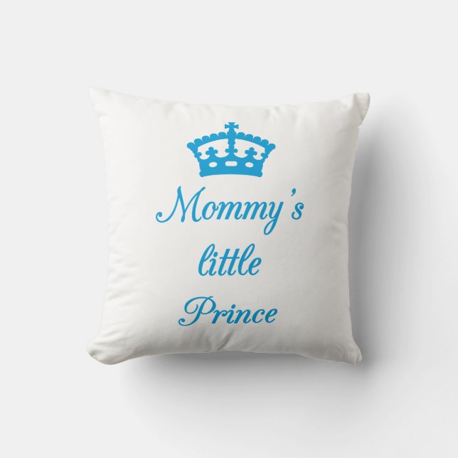 Kudde designen, mommy'sens lite prince med kronan (Framsida)