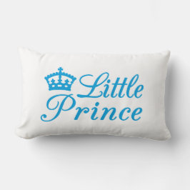 Kudde för designen princen lite, med blått krönar