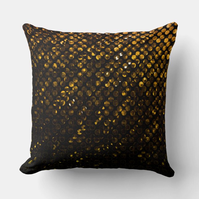 Kudde guld- Crystal Bling Strass (Framsida)