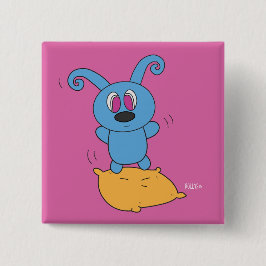 Kudde hoppet Rolly kvadrerar knäppas Knapp