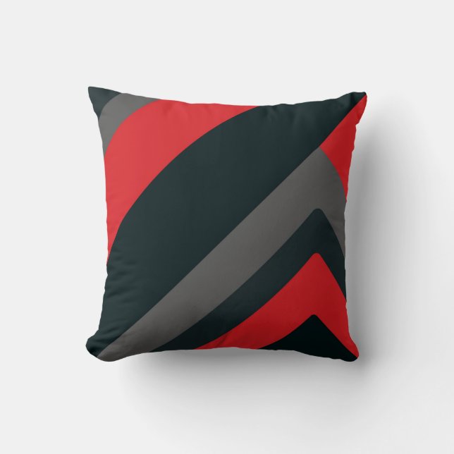 Kudde i modern geometrisk abstrakt stil (Framsida)