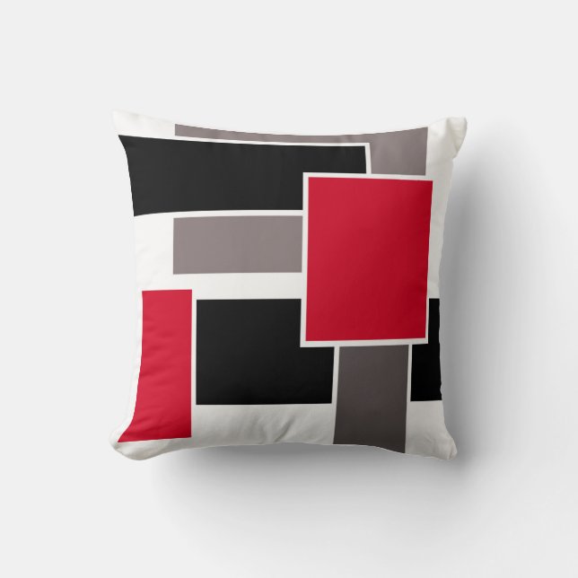 Kudde i modern geometrisk abstrakt stil (Framsida)