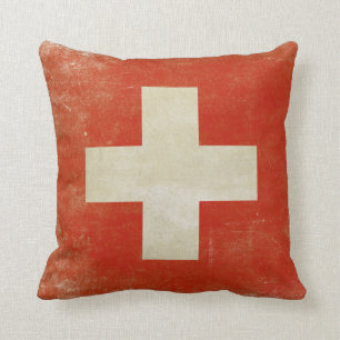 Kudde med bekymrad flagga från Schweitz