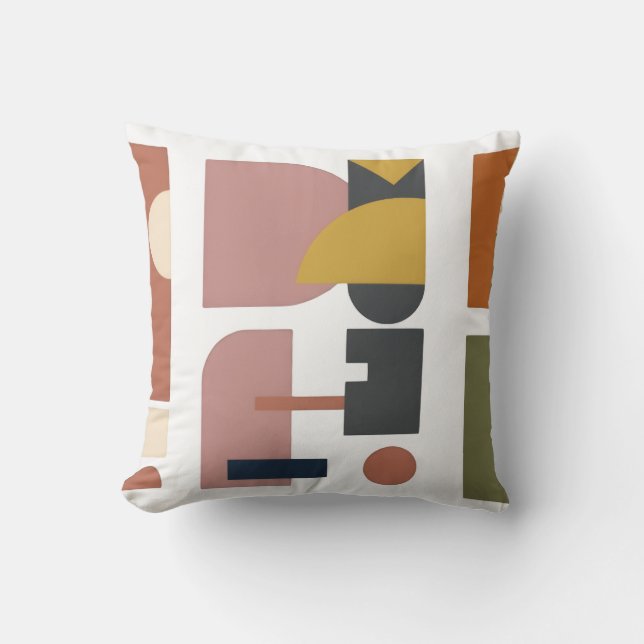 Kudde med geometrisk design (Framsida)