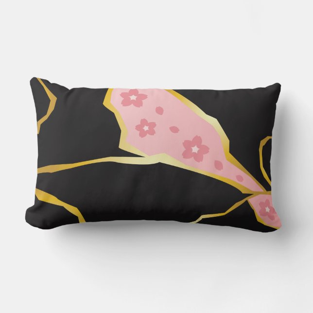 Kudde med Körsbärsblom Kintsugi (Framsida)