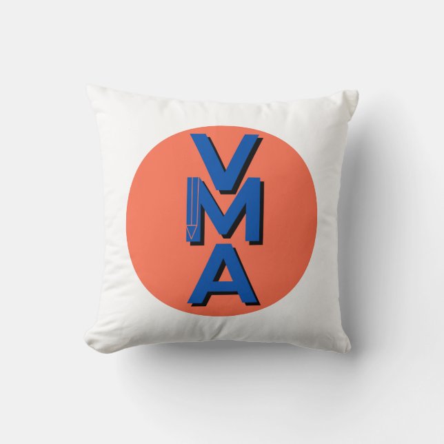 Kudde med logotyp i komplementfärger (Framsida)