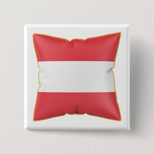 Kudde med Österrikes flagga Knapp (Framsida)