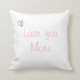 Kudde med texten Love you More